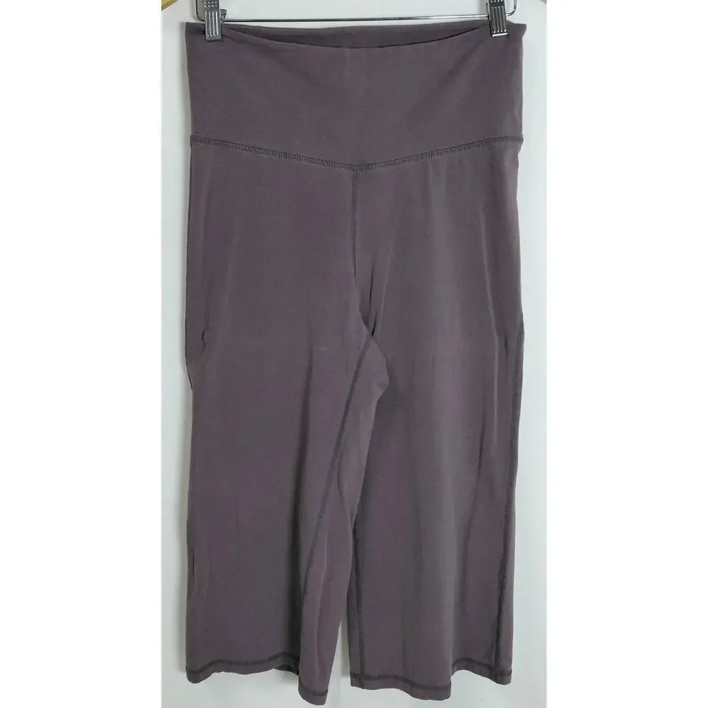 Lululemon Back High Rise Cropped Activewear Pants Women See Measurements